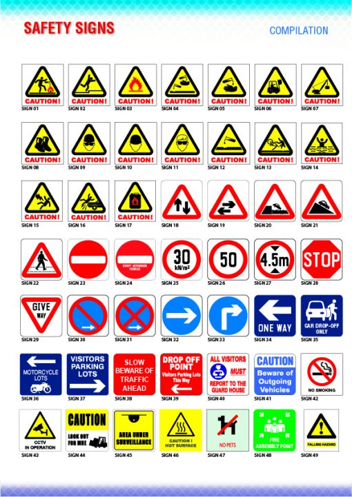 Safety Signs Compilation